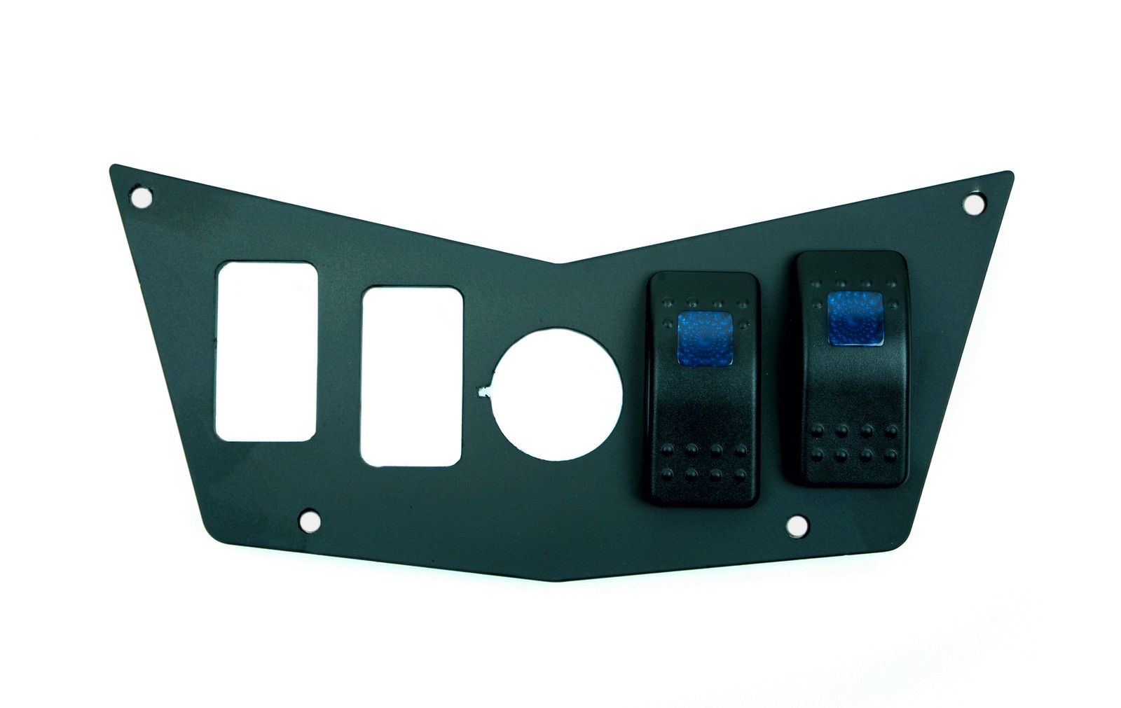 Black Dash Panel 4 Switch Polaris RZR 570 800 S 900 XP With 2 Free STV