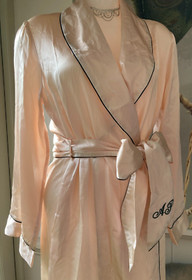 Agent Provocateur pink silk dressing gown L ladies robe new with box rp£475