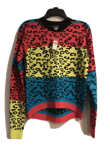Details about   Joe Boxer Juniors Plus High Low Sweater Leopard Size Medium New 