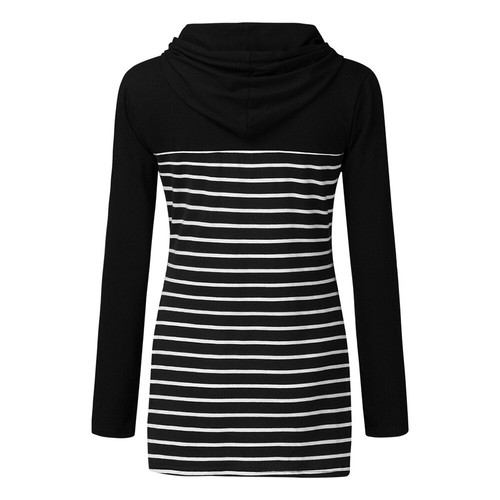 UK Pregnant Womens Maternity Clothes Striped Long Sleeve T-Shirt Nursing Tops