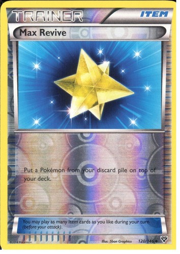 TRAINER MAX REVIVE 120//146 REV HOLO POKEMON XY