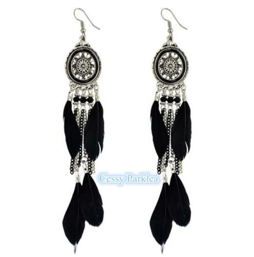 Native American Indian Feather Ladies Costume Pierced Earrings Party Tribal 