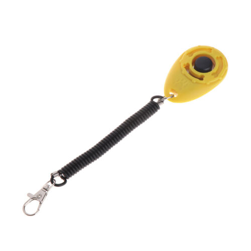 Pets Clicker Training Obedience Aid Wrist Spring Strap Button Dogs Puppy Agility