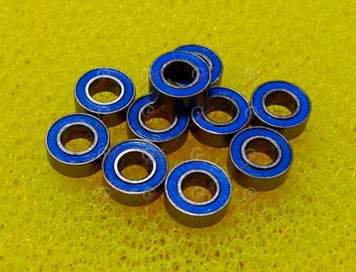 683-2RS 10 PCS 3x7x3 mm Rubber Sealed Ball Bearing Bearings BLUE 683RS 3*7*3