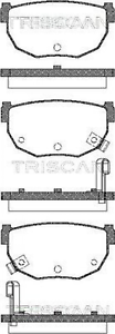 Scheibenbremse TRISCAN 811014034 hinten für NISSAN Bremsbelagsatz