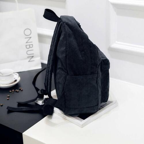 Women Fashion Corduroy Backpack School Bags Girls Travel Handbag Shoulder Bag
