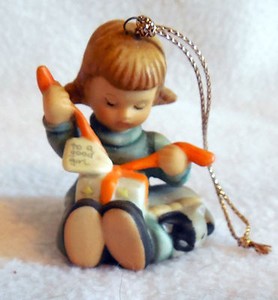 1997 hummel goebel christmas ornament little gift wrapper goebel christmas ornament