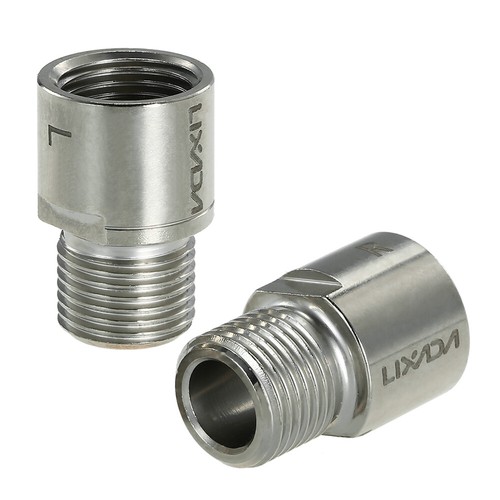 Lixada Left Right Bike Pedal Extenders 9//16 Inch Pedal Adapters Spacers O0C2