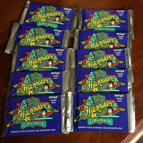 Hitchhiker's Guide to the Galaxy Card Pack Lot 10 Sealed Packs 