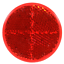 ADHESIVE MOUNT TRUCK-LITE 45 SIGNAL-STAT RED ROUND REFLECTOR 