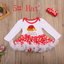Christmas Kid Baby Girl Lace Tutu Dress Top+Leggings Outfit Clothes Set Costume
