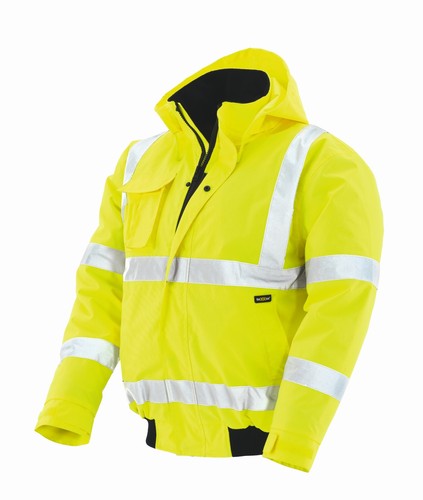 Texxor Warning Protection Pilot Jacket Work Jacket Winter Jacket Whistler Fluorescent Yellow