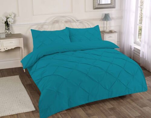 Alexander Pintuck Duvet Cover with Pillowcase Quilt Cover Bedding Set All Sizes 