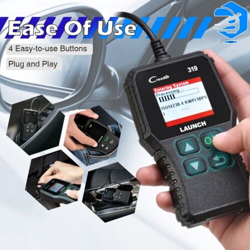 Launch CR319 Car OBD2 Code Reader OBD Scan Tool Read /& Clear DTCs Check Engine