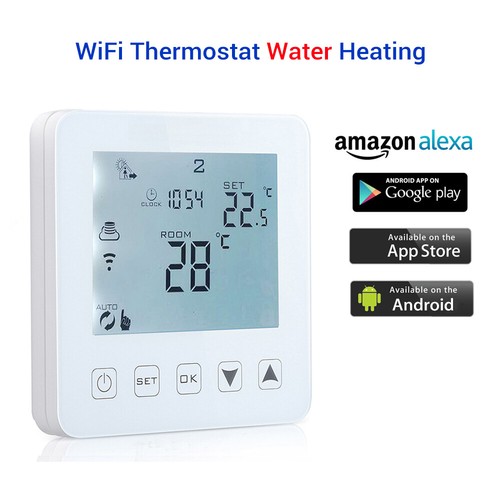 WiFi Programmable Thermostat Water Digital Smart Controller Wireless Alexa Voice