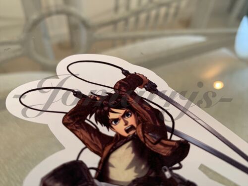 Eren Yeager Custom Sticker Decal Vinyl manga laptop Details about  / Attack on Titan Anime