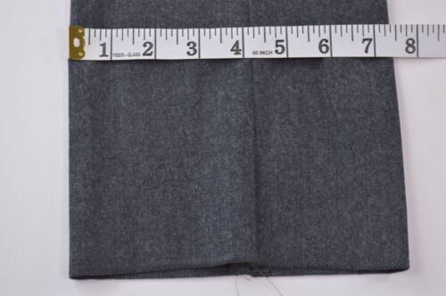 Zanella NWT Dress Pants Size 34 In Solid Charcoal Gray Flannel Wool Will 1 Pleat 