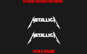 x2 6/" METALLICA Vinyl Decal Sticker Metal Rock Band Music