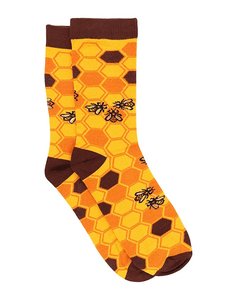 commerce équitable-Bnwt 7-11 UK-Eco Friendly Bamboo Chaussettes-Bee Design-Large
