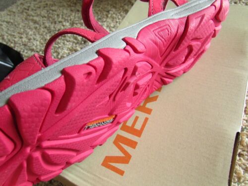 NEW MERRELL ENOKI RED STRAPPY SANDALS WOMENS 11 EASY TIE STRAPS FREE SHIP