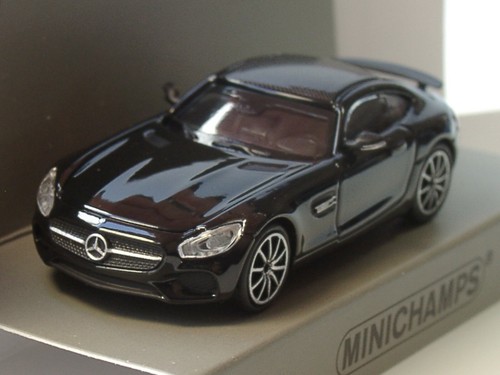 negro 870 037120-1:87 2015 Minichamps Mercedes AMG GTS