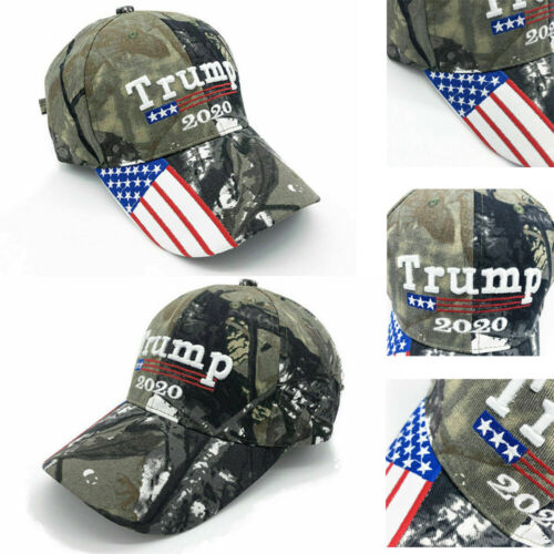 Donald Trump Cap Keep America Great Hat President 2020 Flag Camoflauge Baseball 