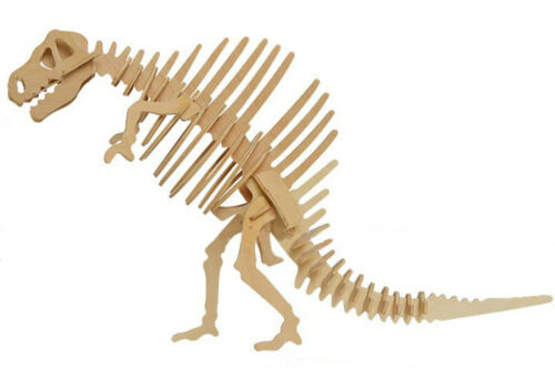 Tyrannosaurus Dinosaur 3D Wood Model Kit Jurassic Jigsaw Intelligence Puzzle 