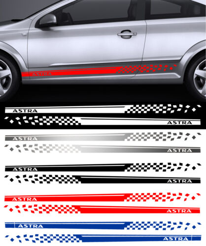 2 X BANDES STRIPE RACING POUR OPEL ASTRA AUTOCOLLANT STICKER BD511