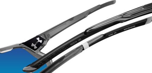 Under Armour strive crystal smoke black frame hipro blue lens 8600108-040162