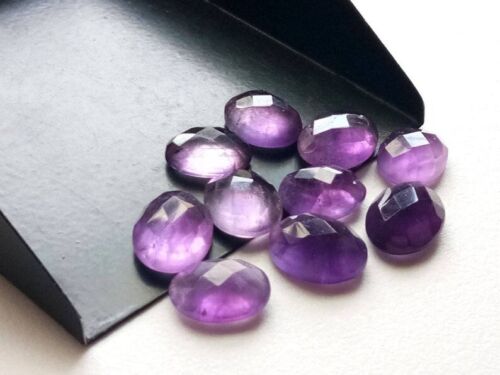 12x16MM Details about   AAA Quality Natural Loose Gemstone Amethyst Oval Checker Cut 9X11MM 