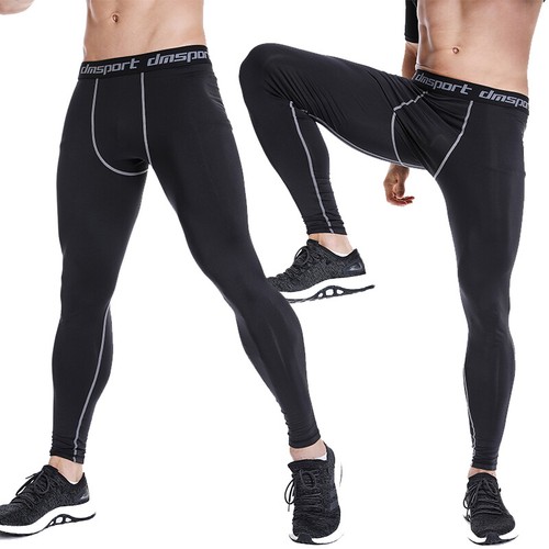 Mens Compression Base Layer Leggings Thermal Sport Gym Athletic Pants Quick Dry