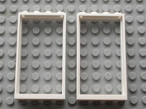 2 x Cadre de porte LEGO white door frame 60596 Set 3182 60052 31026 3061 79109