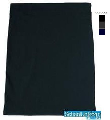 School Uniform Girls Bengaline Stretch Straight Skirt 9-13 yrs Navy Black Grey