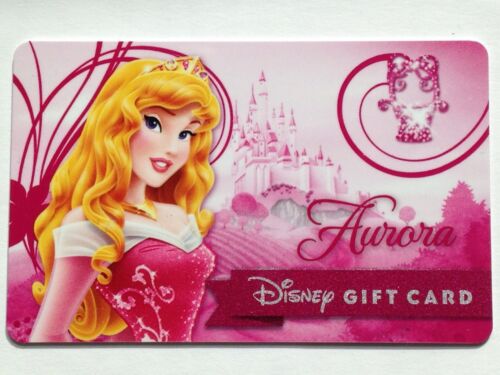 WALT DISNEY PRINCESS AURORA GIFT CARD, Disneyland Sparkle Banner