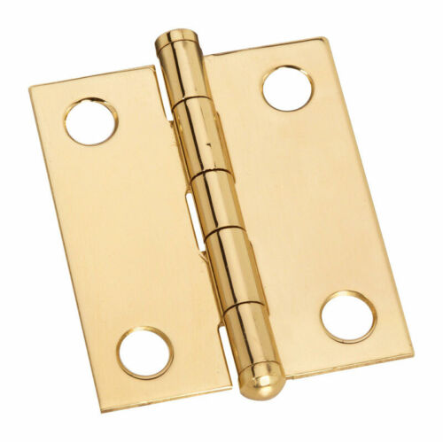 L Ball Tip Hinge  Solid Brass  Brass W x 1-1/4 in National Hardware  1-1/2 in 