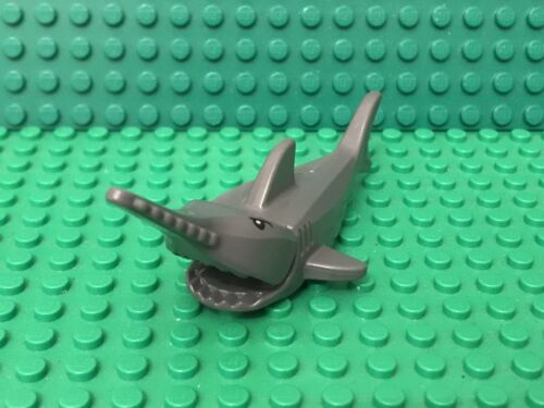 Lego Dark Bluish Gray Sawfish Sea Animal With Gills,Black Eyes,White Pupils