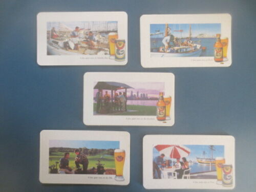 complete set of 5 Matilda Bay Brewery,Western Australia,collectable COASTERS 