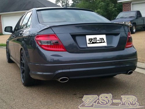 OE Roof Spoiler 2008-2013 All W204 C300 C350 C63 Painted BRABUS Type Trunk Lip