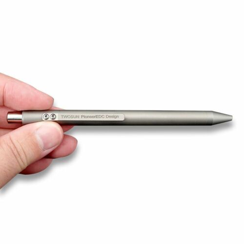 EDC TC4 Titanium Alloy Writing Business Office Pocket Gel Pen Push Button