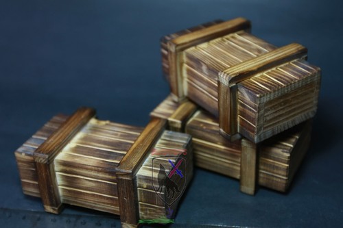 1//6th Wooden Ammunition Bullets Weapon Box Model 12/" Military Soldier Figure