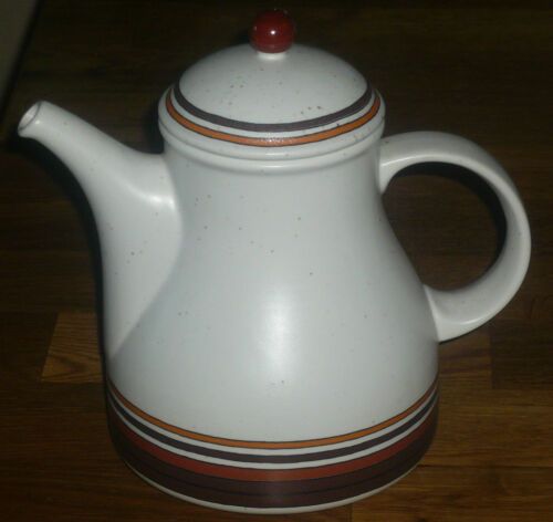 1 Kaffeekanne Deckel 1,4 L Arzberg  DONAU  Streifen in Brauntönen Fein Keramik 