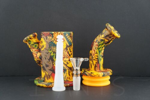 High Quality Silicone Hookah Smoke Water Pipe 8.5" 