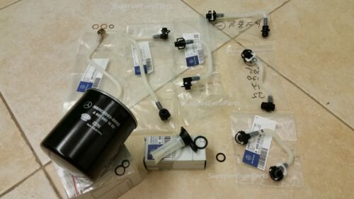 Mercedes E300 E300TD 96-99 NEW Diesel Fuel Lines O-Rings Seals Filter Engine kit
