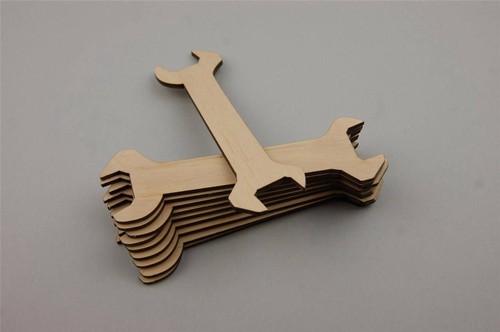 V66 10x en bois Clé Clé Embellissement Outil Pièce Décoration Forme