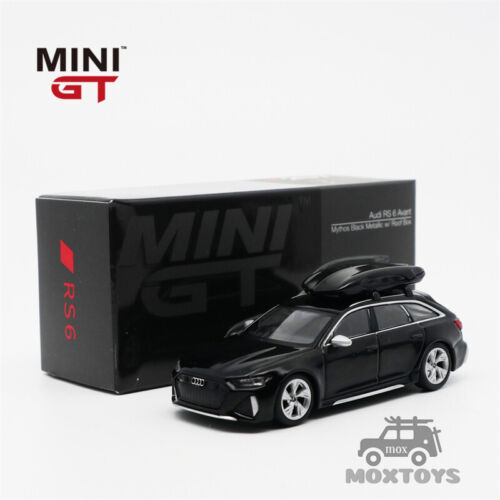 MINI GT 1:64 Audi RS 6 Avant Mythos Black Metallic LHD//RHD Model Car