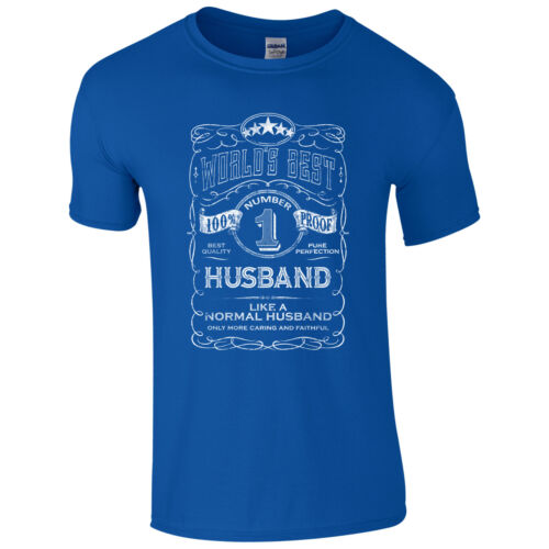 World/'s Best Husband T-Shirt Funny Fathers Day Dad Present Valentines Mens Gift