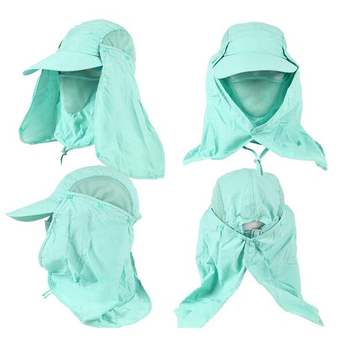 1p Outdoor UV Protection Ear Flap Neck Cover Sun Hat Cap Fishing Hunting Hiking