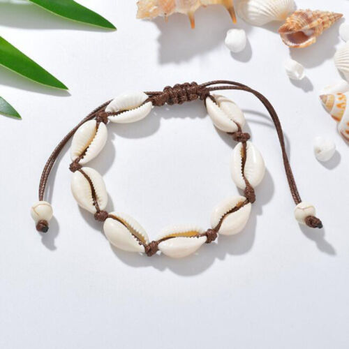 Details about  / Bohemian Natural Cowrie Beads Shell Anklet Bracelet Handmade Beach Foot Jewelry