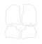 Perfect Fit Noir tapis de voiture Tapis de sol Set sur mesure pour Kia Niro 2016 /> fixation