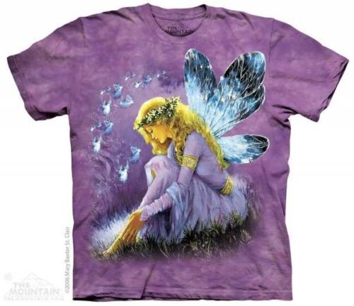 The Mountain 100% Cotton Kids T-Shirt Tee Purple Winged Fairy L-XL NWT 
